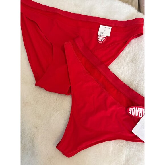 Parade 2 pk. RE: Play Brief & Thong RED size 2XL Red - Picture 2 of 3